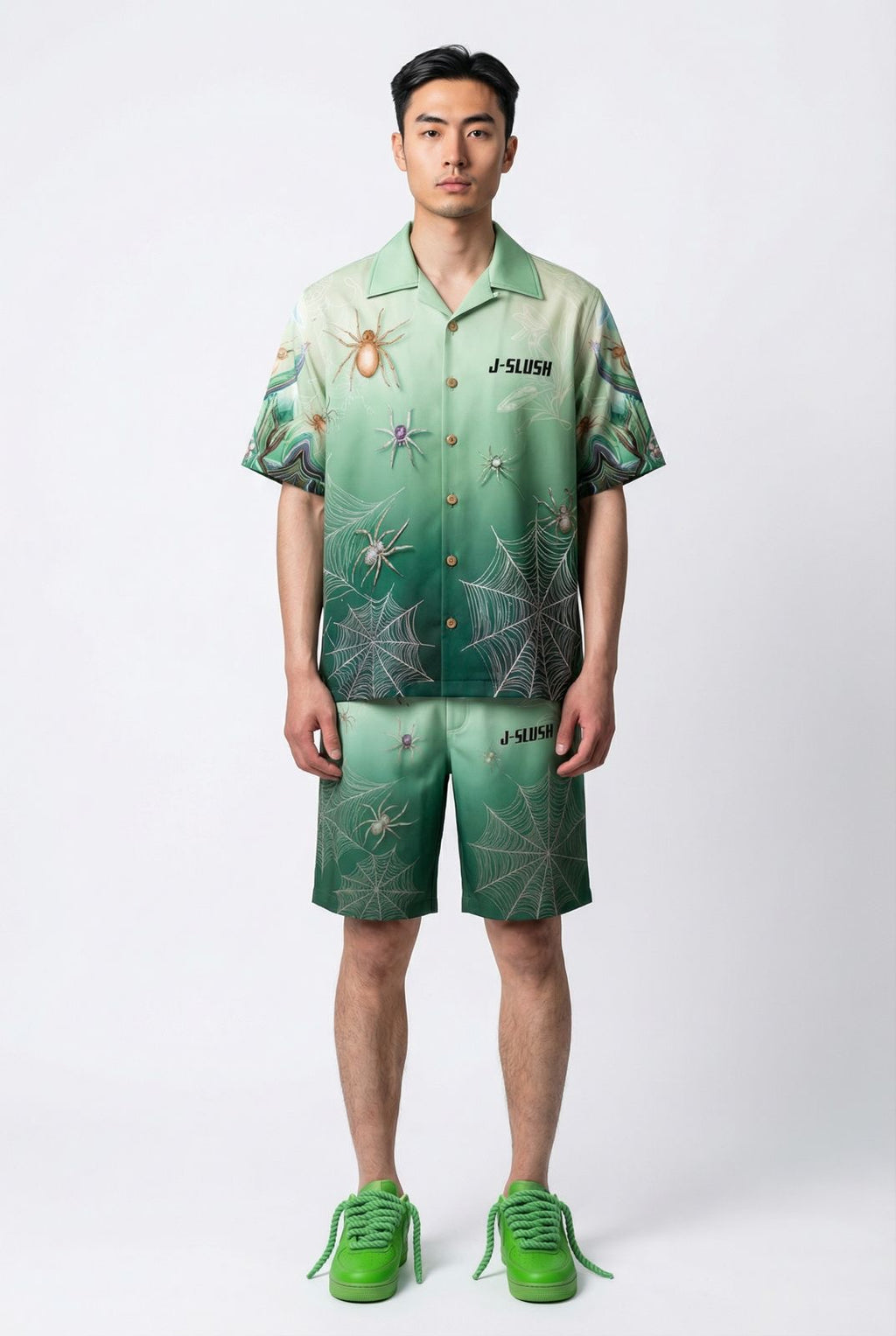 J-SLUSH Spider Summer Beach Shirt