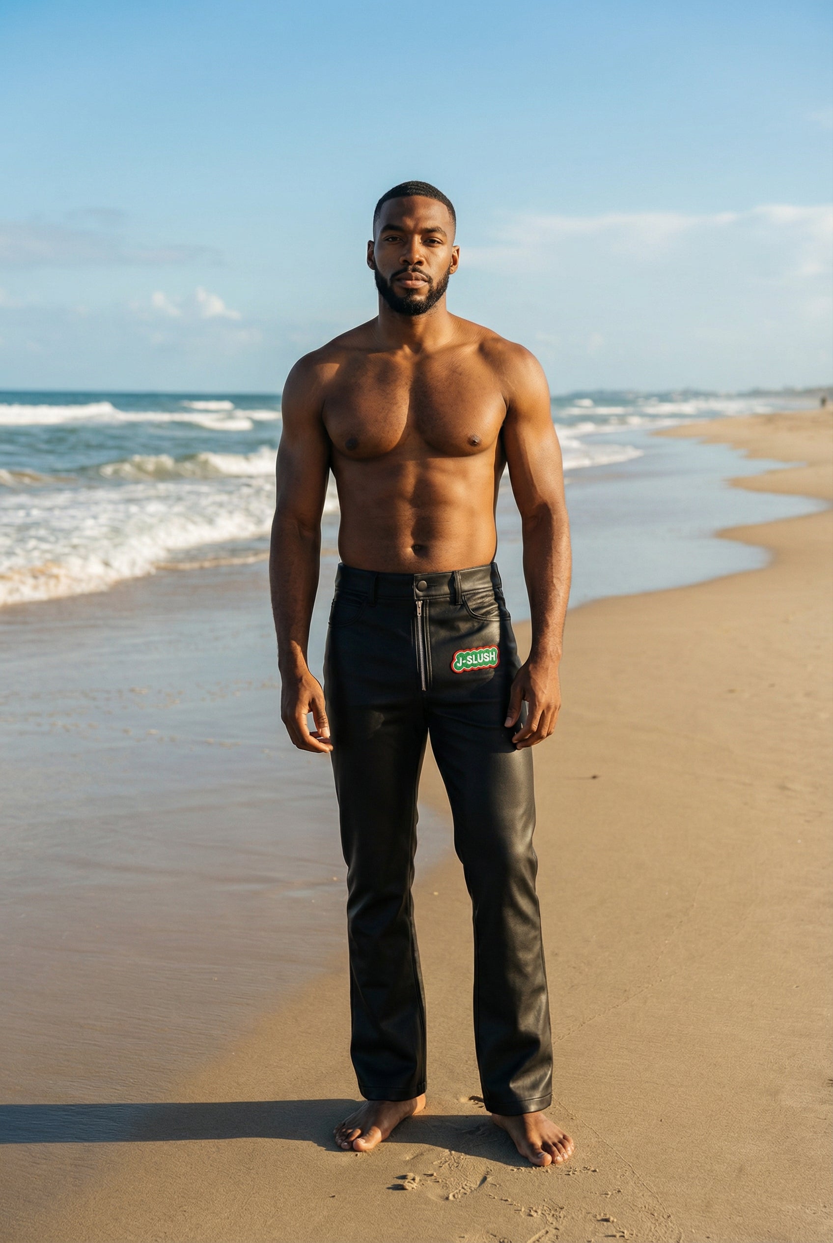 J-SLUSH LEATHER PANTS