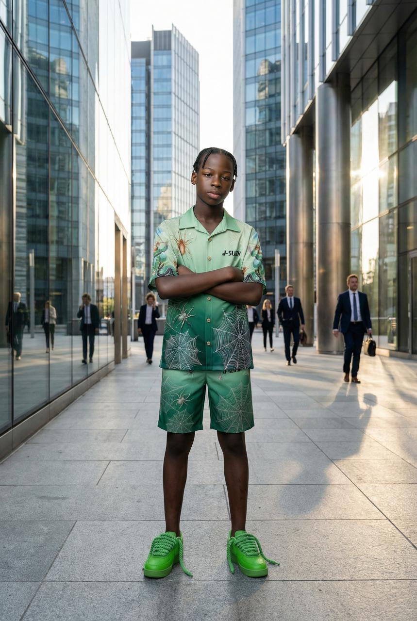 J-SLUSH Spider Summer Beach Shirt